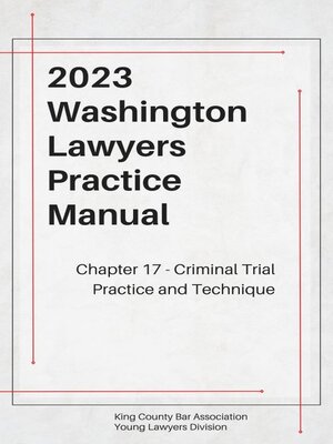 cover image of Washington Lawyers Practice Manual Chapter 17
